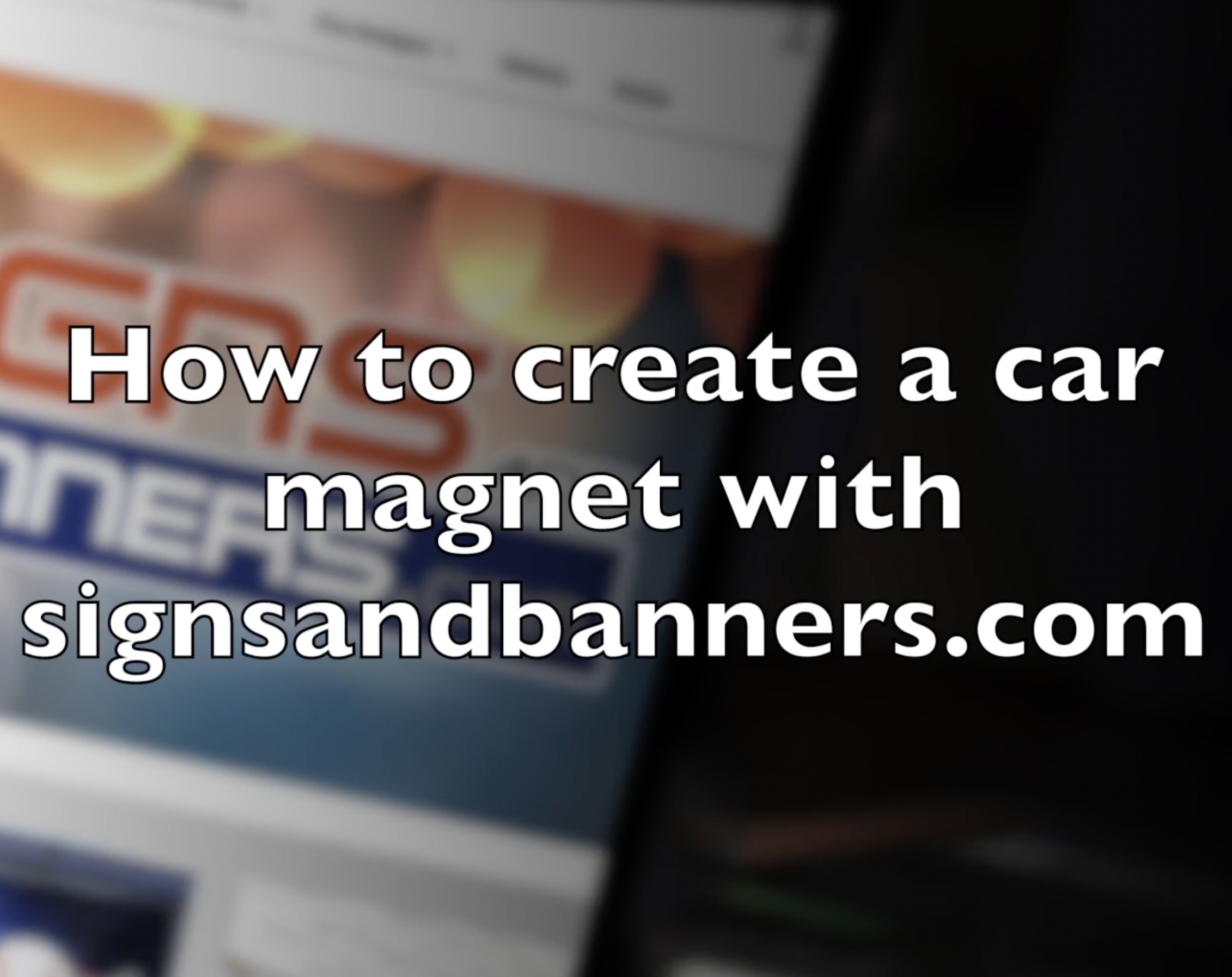 How to create a car magnet on signsandbanners.com